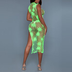 All Night Long Dress // Neon Green (One Size)