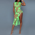 All Night Long Dress // Neon Green (One Size)