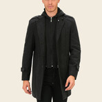 Paris Overcoat // Patterned Anthracite (Small)