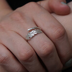 Fern Leaf Ring In Recycled Sterling Silver