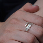 Fern Leaf Ring In Recycled Sterling Silver