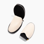 Women's Leather Foldable Slippers // Cream (US: 9)
