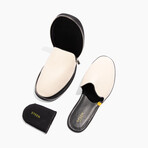 Women's Leather Foldable Slippers // Cream (US: 11)