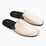 Women's Leather Foldable Slippers // Cream (US: 10)