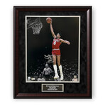 Julius Erving // Philadelphia 76ers // Autographed Photograph + Framed