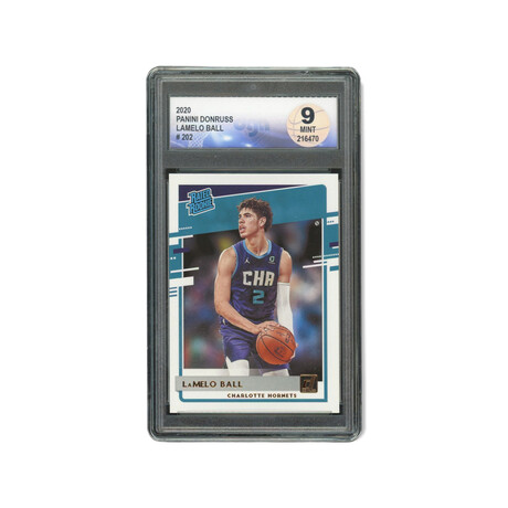 Lamelo Ball // 2020 Panini Donruss Rated Rookie // Rookie Card // DGA 9 Mint