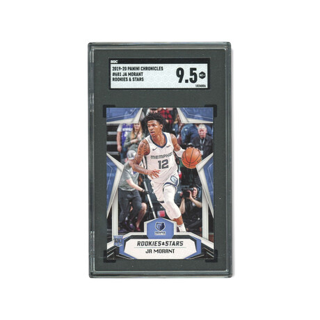 Ja Morant // 2019-20 Panini Chronicles Rookies & Stars // Rookie Card // SGC 9.5 Mint+
