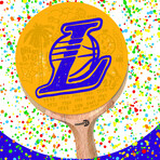 Los Angeles Lakers Ping Pong Paddle
