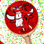 Chicago Bulls Ping Pong Paddle