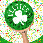 Boston Celtics Ping Pong Paddle
