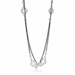 Heraldry Sterling Silver Necklace // 37" // Store Display