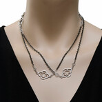 Heraldry Sterling Silver Necklace // 37" // Store Display