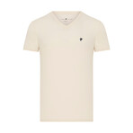 Oscar V-Neck T-Shirt // Ecru (L)
