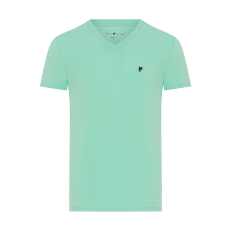 August V-Neck T-Shirt // Mint (S)