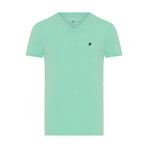 August V-Neck T-Shirt // Mint (2XL)