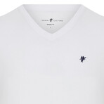 Jason V-Neck T-Shirt // White (L)