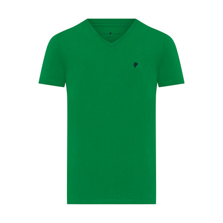 Dean V-Neck T-Shirt // Green (S)