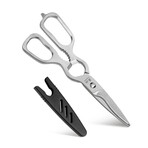 Stainless Satin Kitchen Shears + Guard