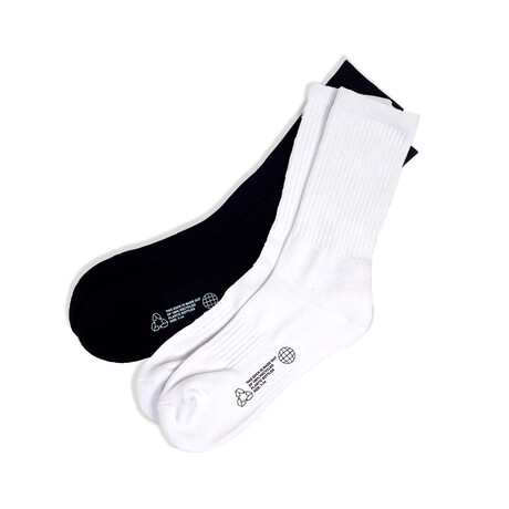 Sustainable Socks // Black + White // Pack of 2