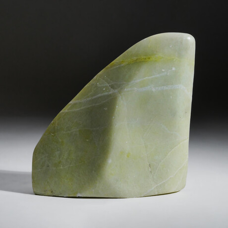 Genuine Polished Apple Green Jade Freeform v.4