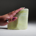 Genuine Polished Apple Green Jade Freeform v.4