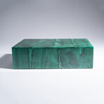 Genuine Polished Malachite Jewelry Box