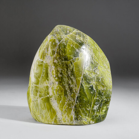 Genuine Polished Apple Green Jade Freeform v.1