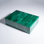 Genuine Polished Malachite Jewelry Box