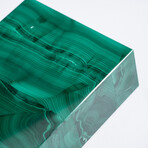 Genuine Polished Malachite Jewelry Box