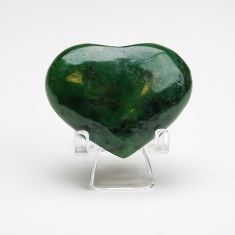 Genuine Polished Nephrite Jade Heart