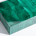 Genuine Polished Malachite Jewelry Box