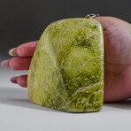 Genuine Polished Apple Green Jade Freeform v.2