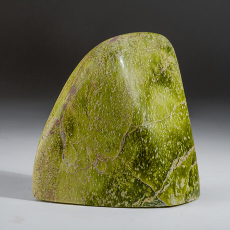 Genuine Polished Apple Green Jade Freeform v.2