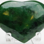 Genuine Polished Nephrite Jade Heart