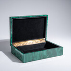 Genuine Polished Malachite Jewelry Box