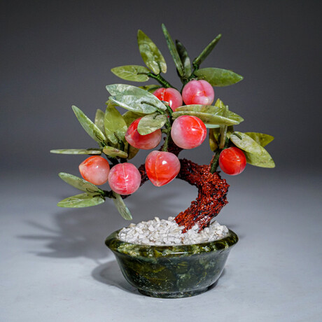 Genuine Jade Peach Tree with Jade Pot v.2