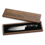 Santoku Knife + Walnut Box // 7"
