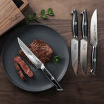 Steak Knife Set + Walnut Box // 4 Pieces