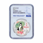 2014 Canada Silver Superman Colorized // NGC Certified PF70 Early Release // Deluxe Collector's Pouch