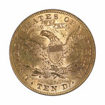 1893 $10 Gold Liberty // PCGS Certified MS62 // Wood Presentation Box