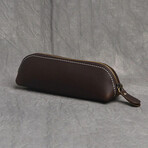 The Paavo Pencil Case - Makeup Pouch // Dark Brown