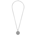 Jean Claude Jewelry // Pendant Viking Calendar + 24' Stainless Steel Chain // Silver
