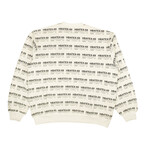 Logo Printed Crewneck Sweatshirt // White (L)