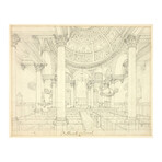 Study for St. Stephen's Walbrook, from Microcosm of London by Augustus Charles Pugin (15"H x 18"W x 2"D)