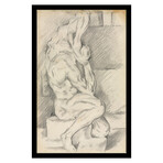 Sketch of Anatomical Sculpture 1881-84 by Paul Cezanne (15"H x 18"W x 2"D)