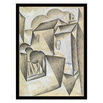 Houses in Paris, Place Ravignan 1911 by Juan Gris (15"H x 18"W x 2"D)