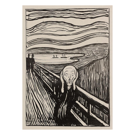 The Scream 1895 by Edvard Munch (15"H x 18"W x 2"D)