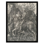 Knight, Death and the Devil 1513 by Albrecht Durer (15"H x 18"W x 2"D)