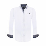 Galway Long Sleeve Button Up // White (L)