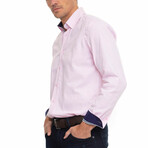 Tunusia Long Sleeve Button Up // Pink (L)
